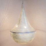 HANGING LAMP BLL FLSK SILVER PLATED 60 - HANGING LAMPS